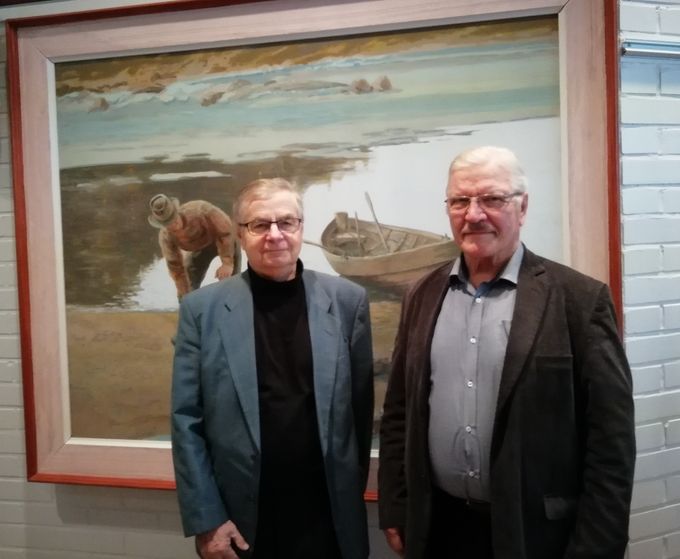 Ensi vuonna Sulkavan reserviupseereita johtaa edelleen Risto Päykkönen( oikealla)  Uudeksi varapuheenjohtajaksi valittiin Markku Tuominen. Kuva Olli Uotinen.